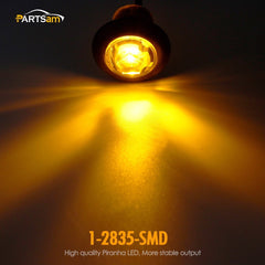 Partsam amber LED side marker 2 improves roadside signaling for trucks and RVs.