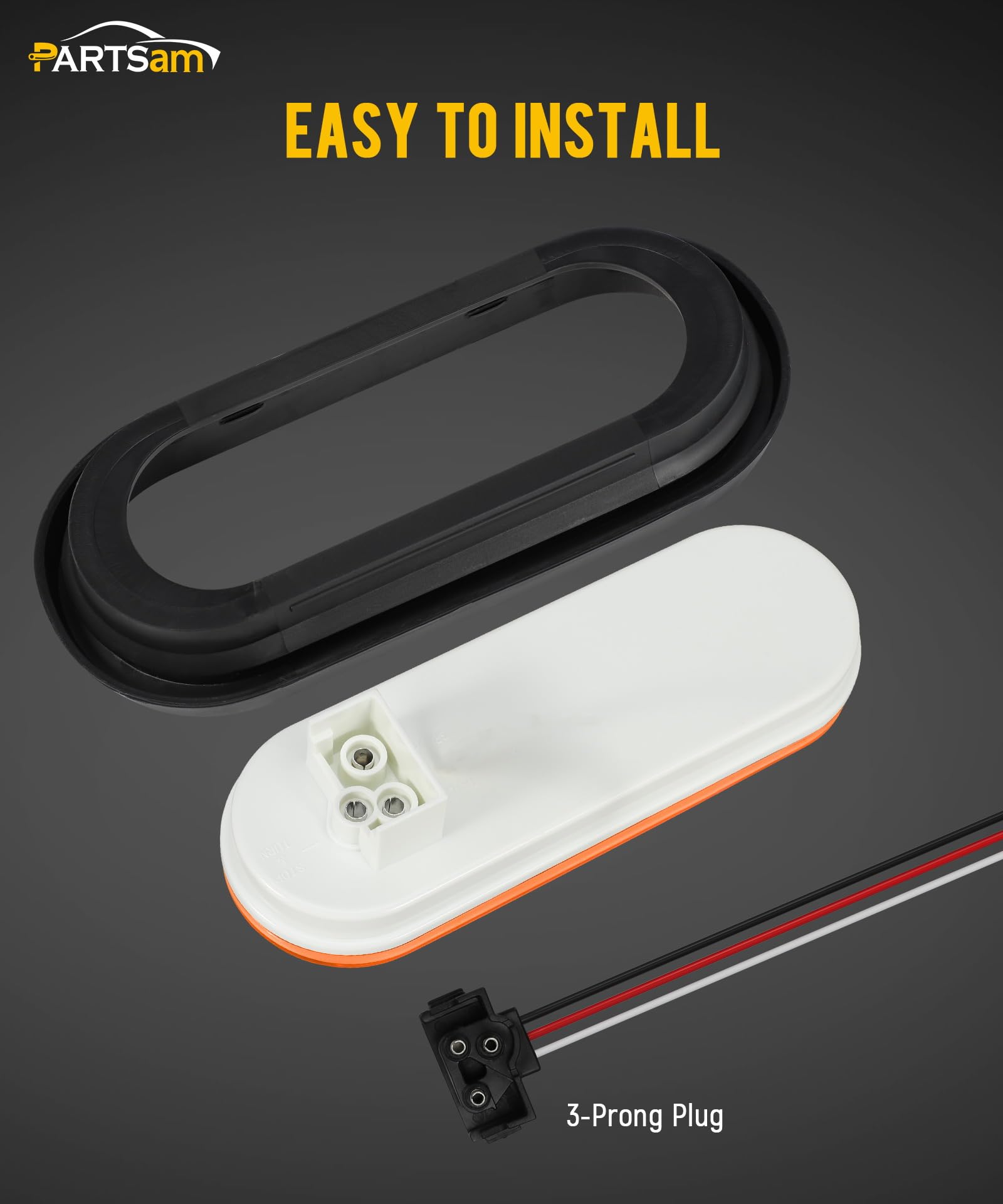 Partsam 24 LED amber light delivers bright signaling on heavy vehicles