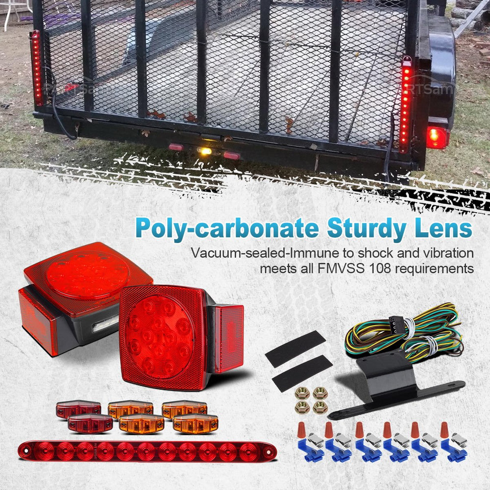 Partsam amber side marker lamps improve daytime delineation and roadside visibility.