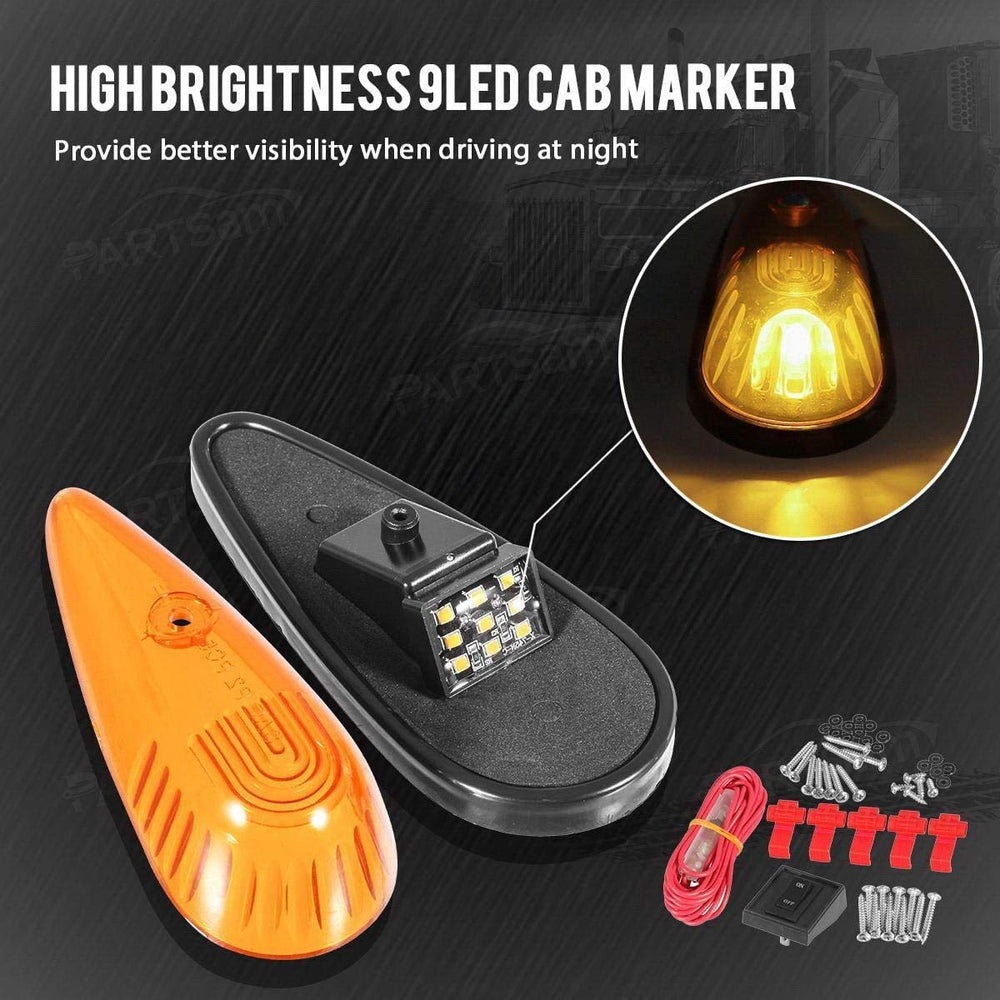 Partsam Cab light with screw-mount 4x30mm for secure fit