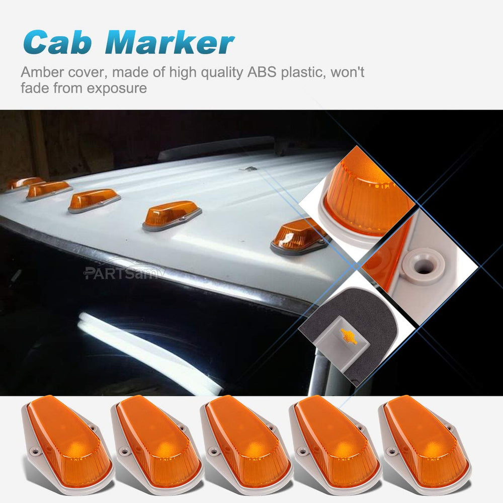 Partsam base housing secures the marker lights against weather