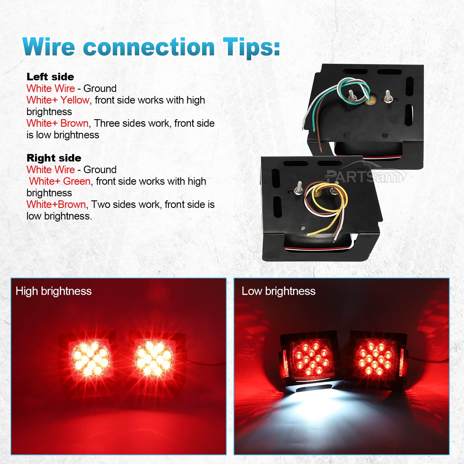 Partsam LED lights improve road safety with bright, durable signals.