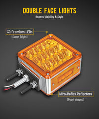 Partsam chrome-housing pedestal light with 39 LEDs boosts durability and visibility.