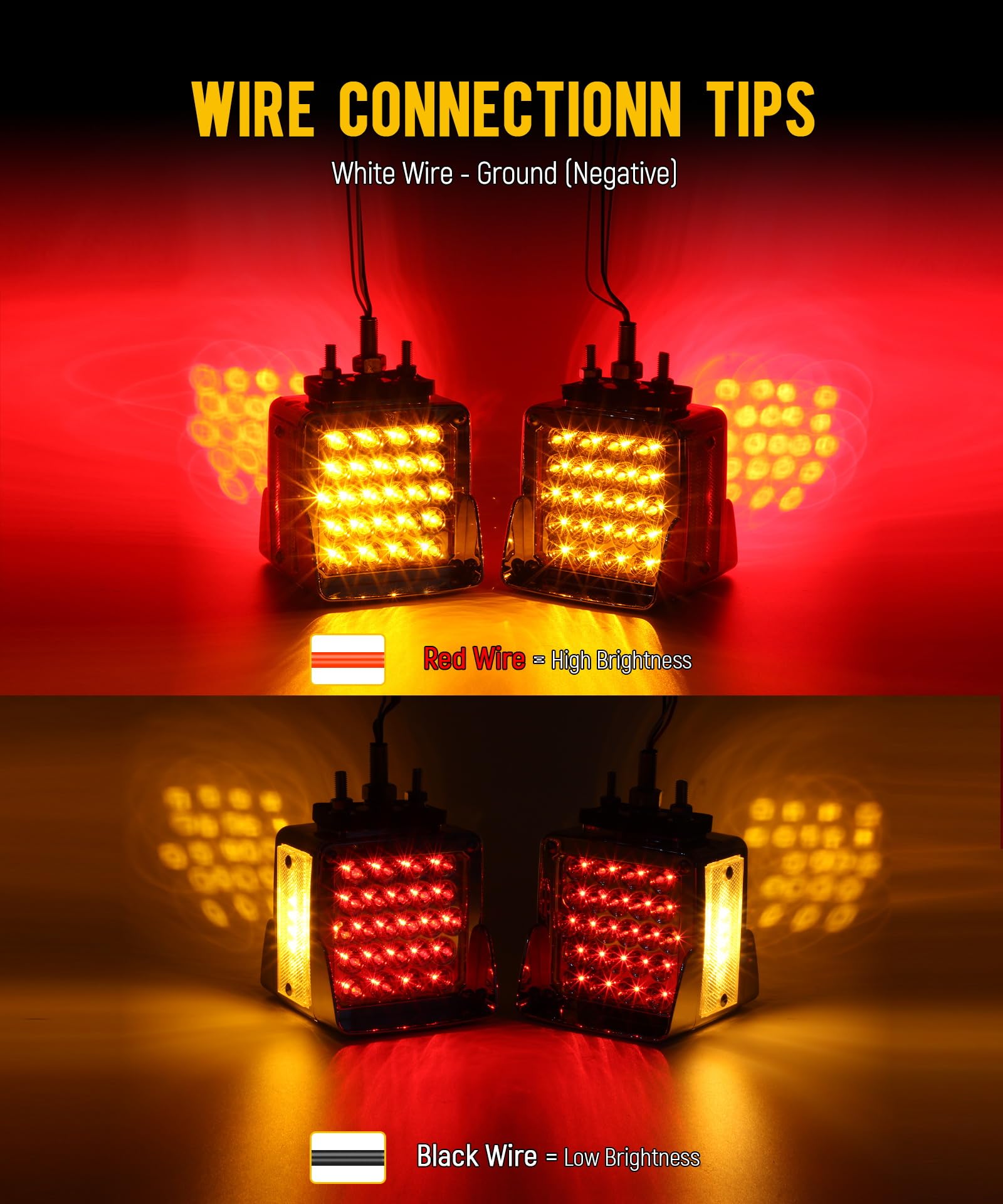 Partsam clear lens pedestal light delivers bright truck illumination.