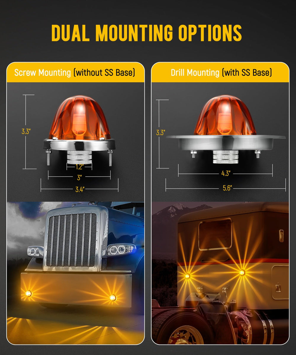 Partsam complete lights kit includes screws for quick mounting.
