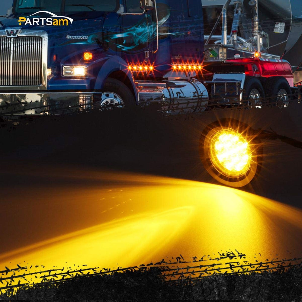 Partsam dot approved marker light for road-ready visibility.