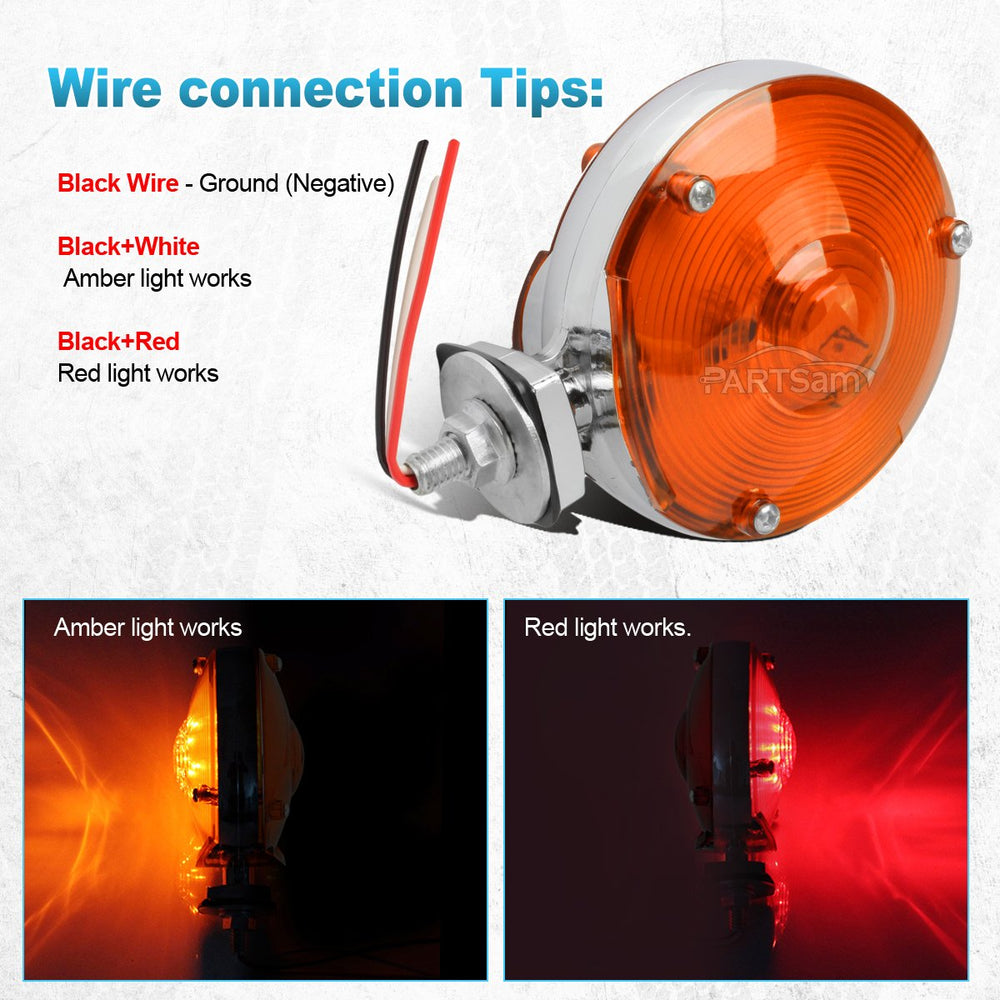 Partsam DOT-compliant pedestal light for reliable trailer signaling.