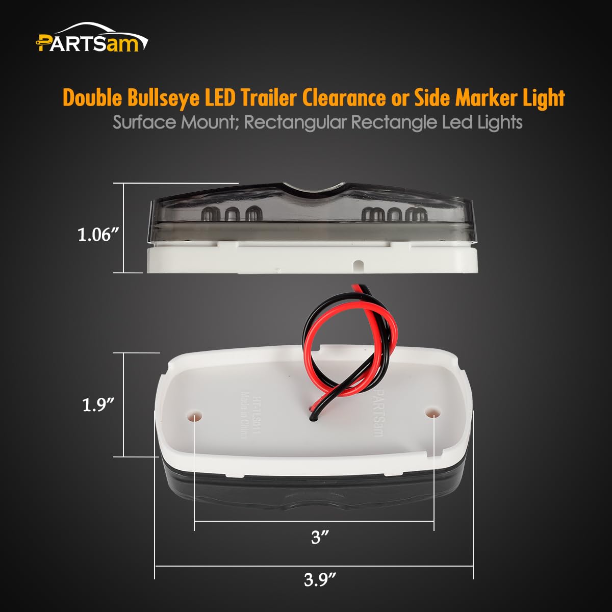 Partsam double bullseye design combines classic styling with LED efficiency