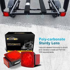 Partsam driver-side light with license plate illumination for nighttime visibility