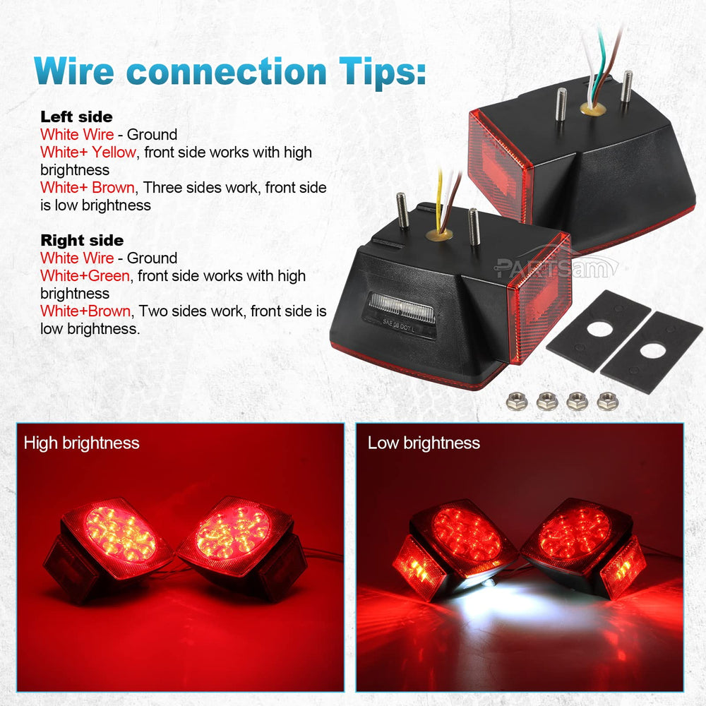 Partsam easy-install wiring kit simplifies mounting on various trailers
