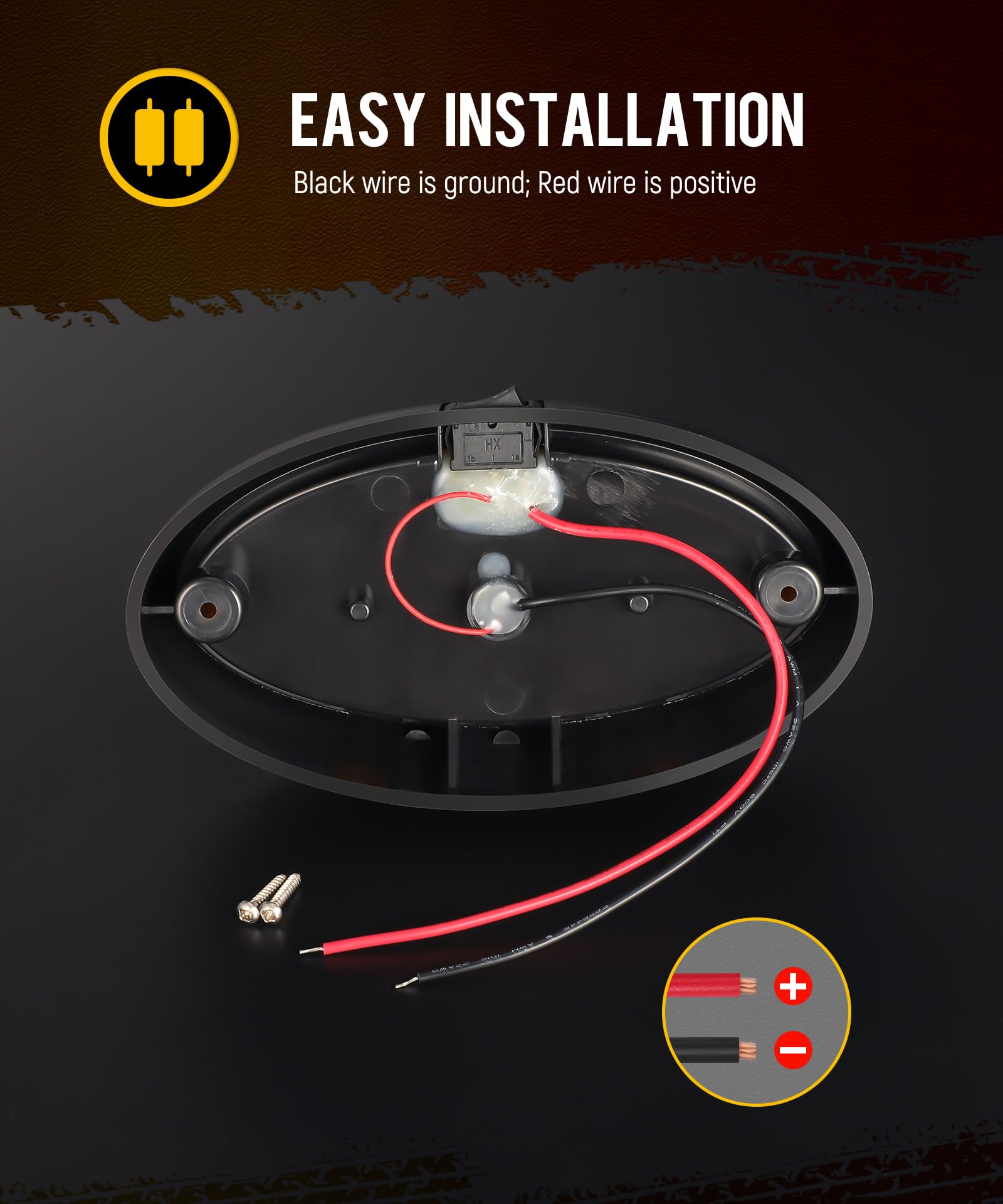Partsam exterior light camper with durable design suitable for varied RV exteriors.