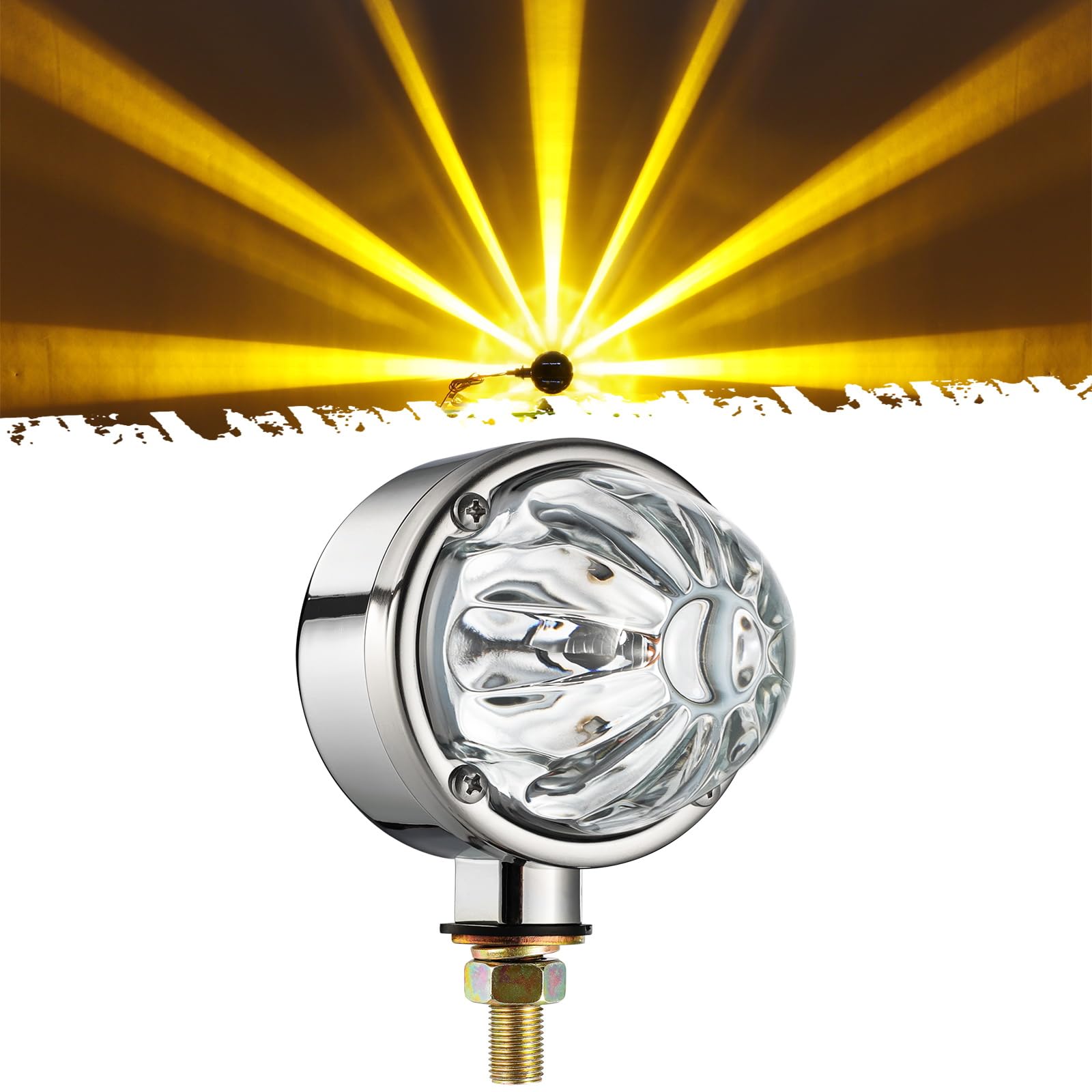 Partsam glass watermelon light amber beacon for high visibility on trucks