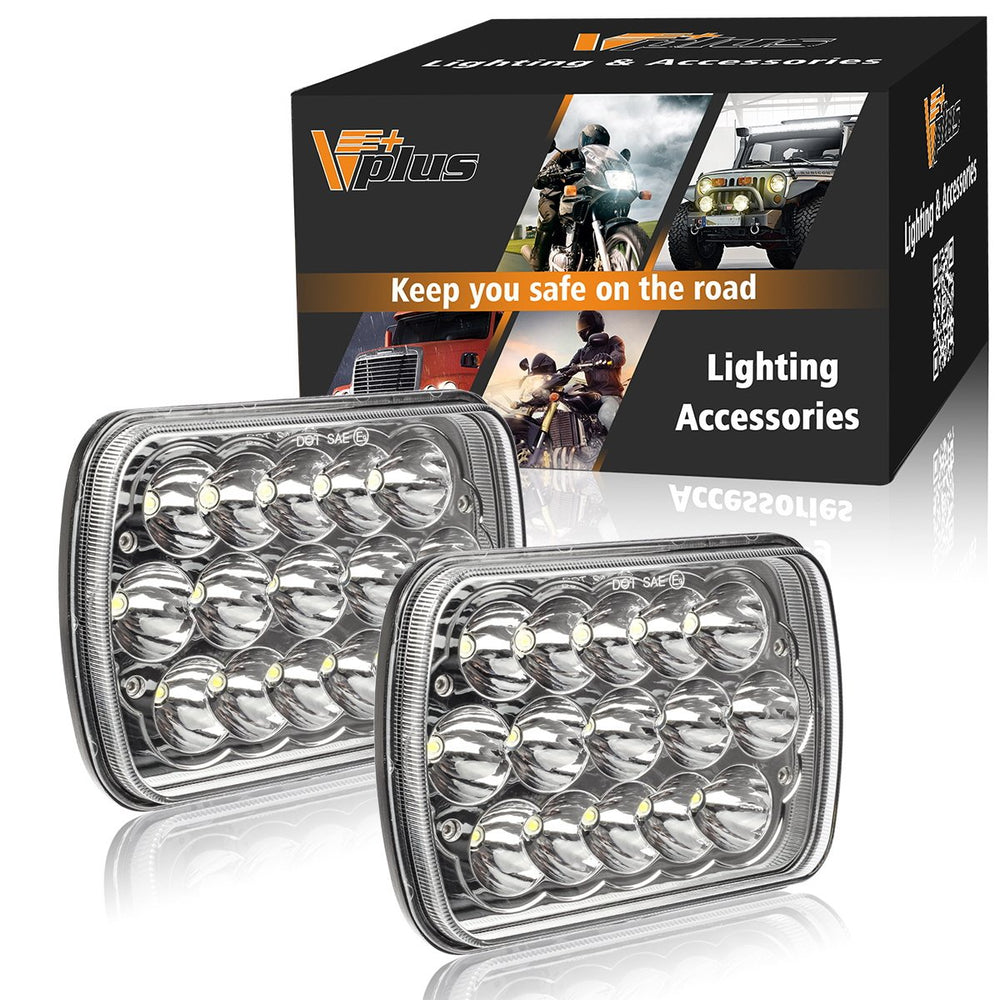 Partsam H6054 LED headlights front view for improved night visibility