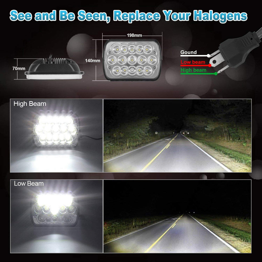 Partsam H6054 LED headlights installation-plug-play for easy upgrade