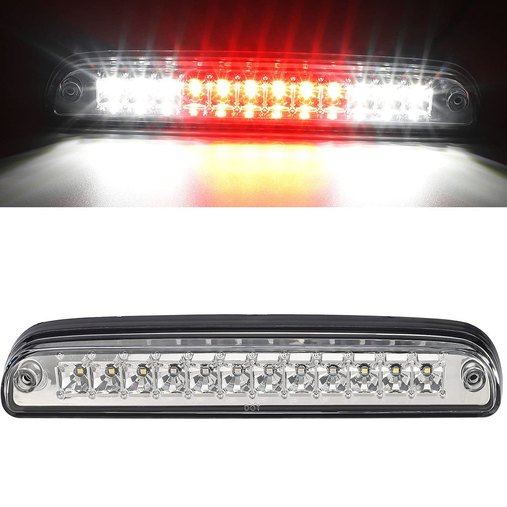 Partsam high-mount third brake light with clear lens for brighter signaling