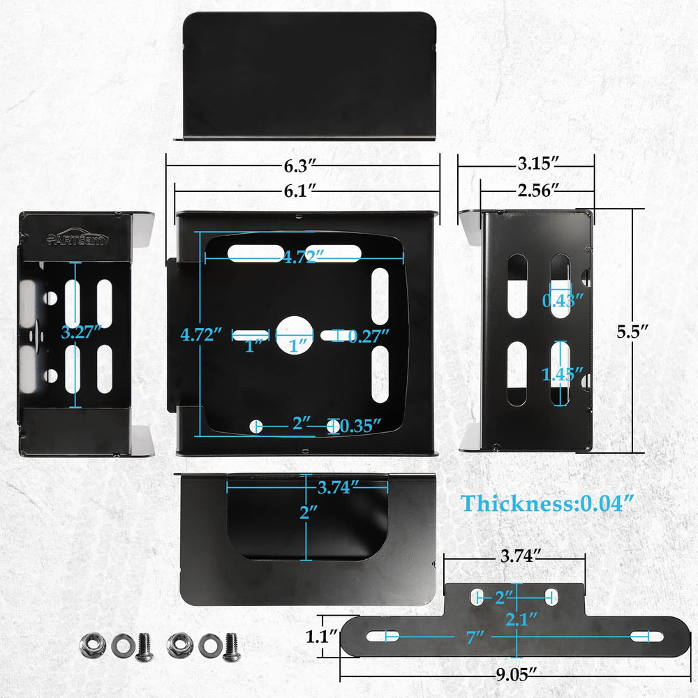 Partsam mounting screws included ensure quick, durable installation.