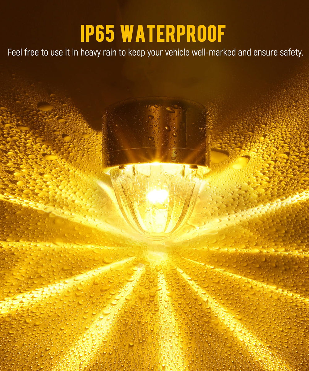 Partsam IP65 waterproof design withstands rain, dust, and snow