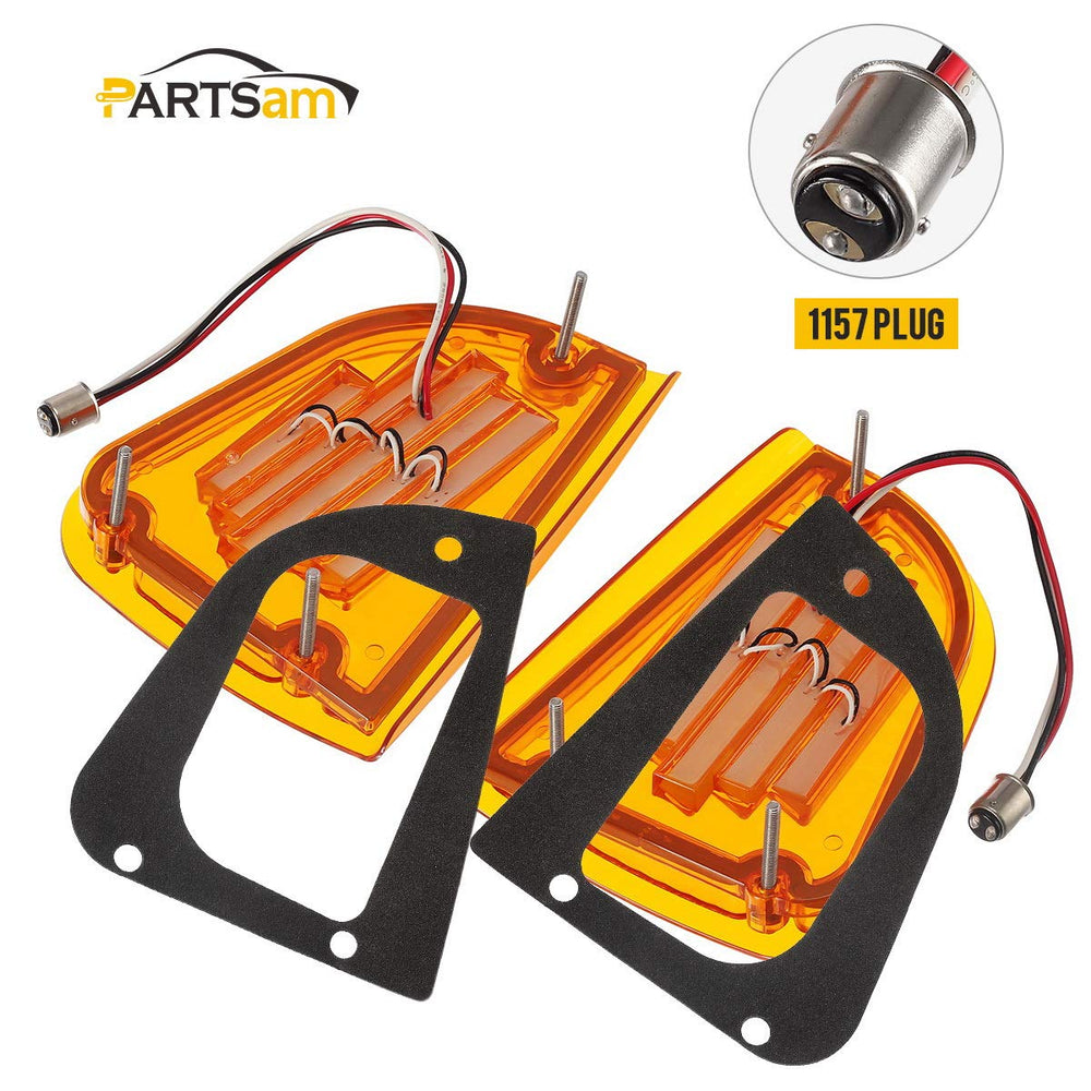 Partsam Kenworth amber LED front P/T/C light right signals clearly and reliably.