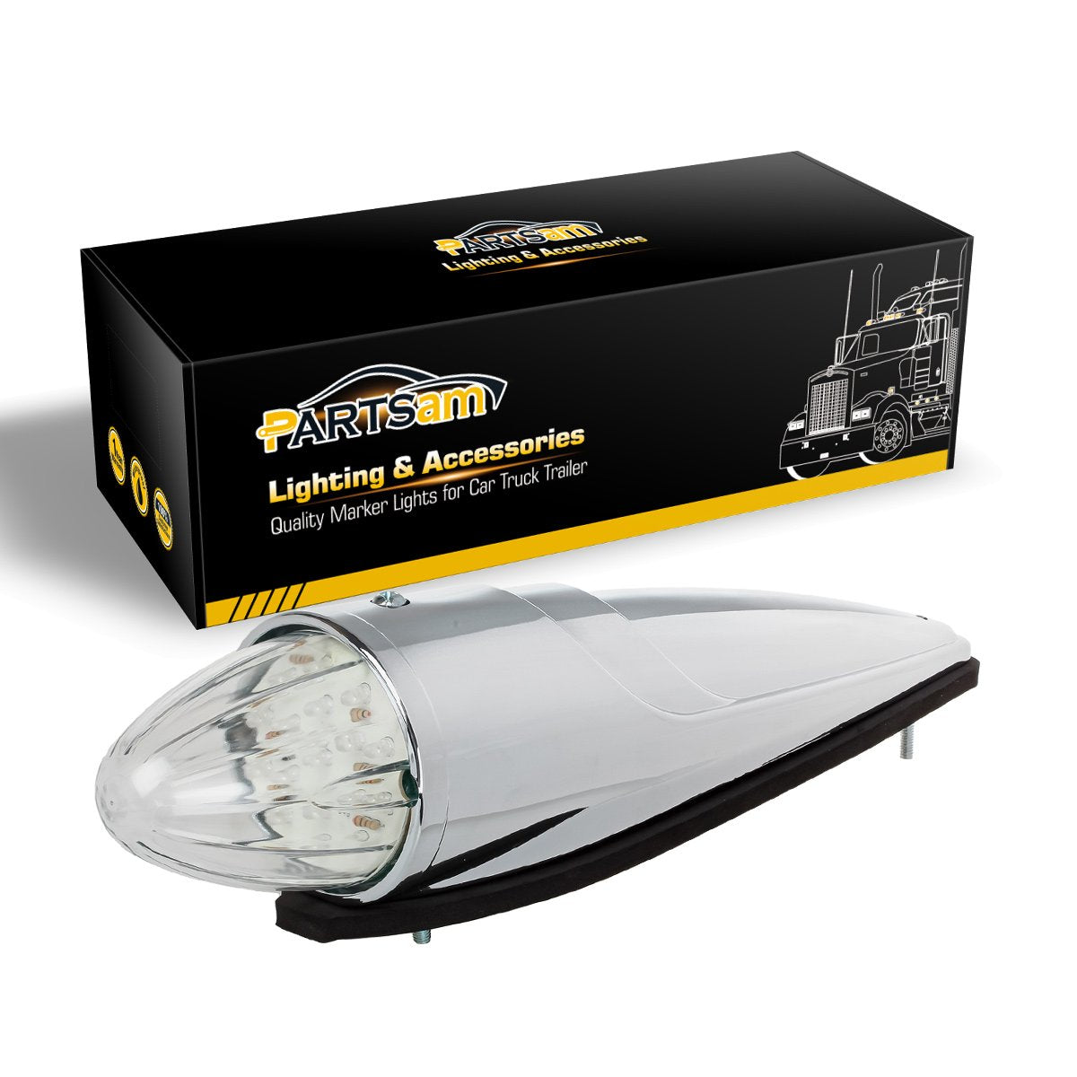 Partsam Kenworth/Peterbilt compatible cab light provides OEM-style visibility.