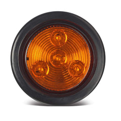 Partsam 4-LED amber round marker light highlights visibility on trucks
