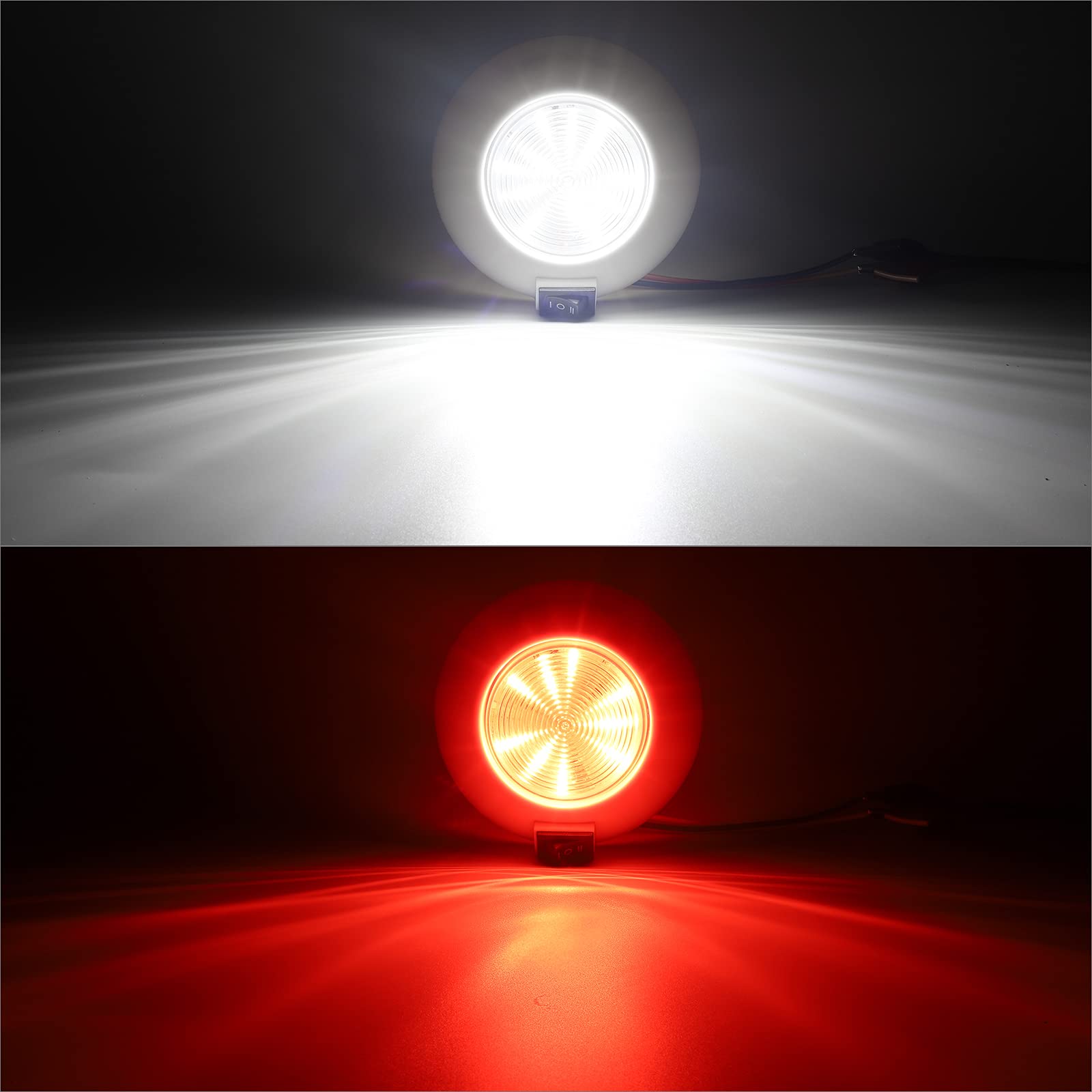 Partsam LED dome light with a 120-degree beam for wide coverage.