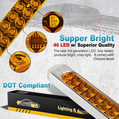 Partsam 40 LED light bar delivers high brightness for visibility on trucks