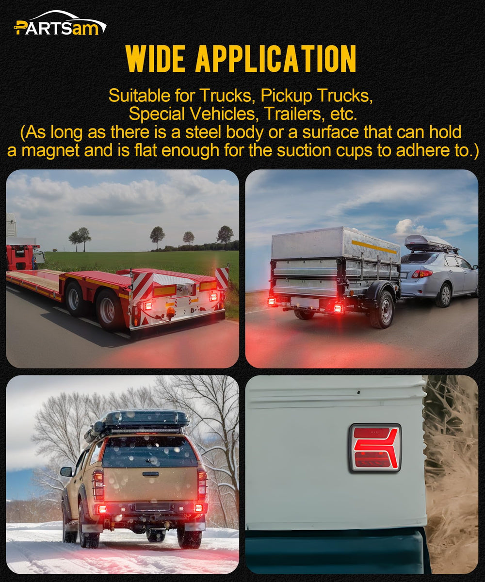 Partsam 30-meter wireless range for flexible towing signaling