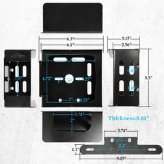 Partsam license plate bracket with screws for secure mounting