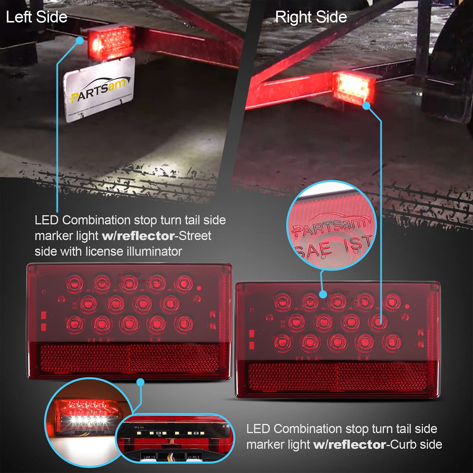 Partsam license plate bracket included in the kit
