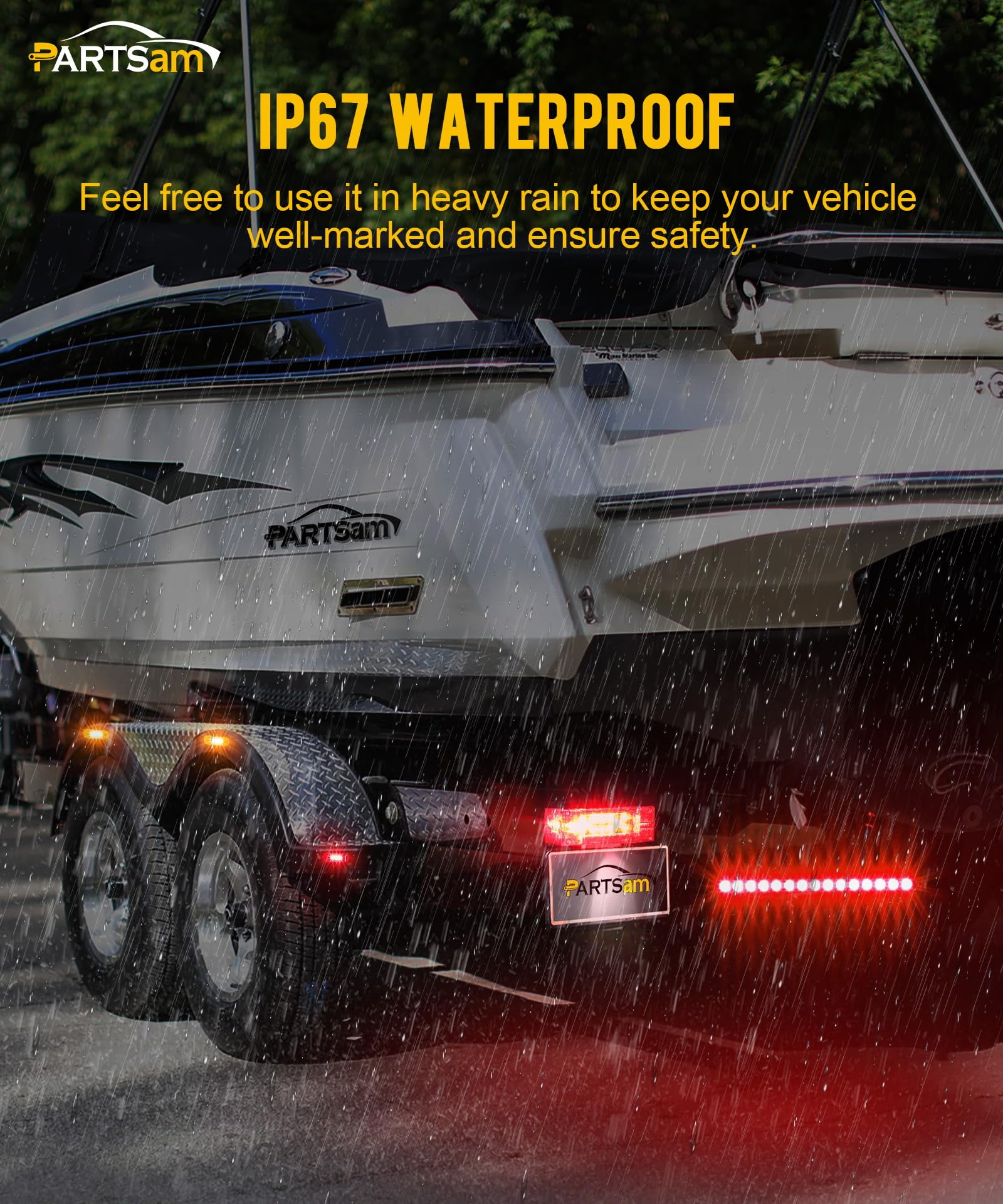 Partsam license plate bracket with illumination support
