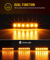 Partsam side marker light for clearances enhances trailer safety and signaling.