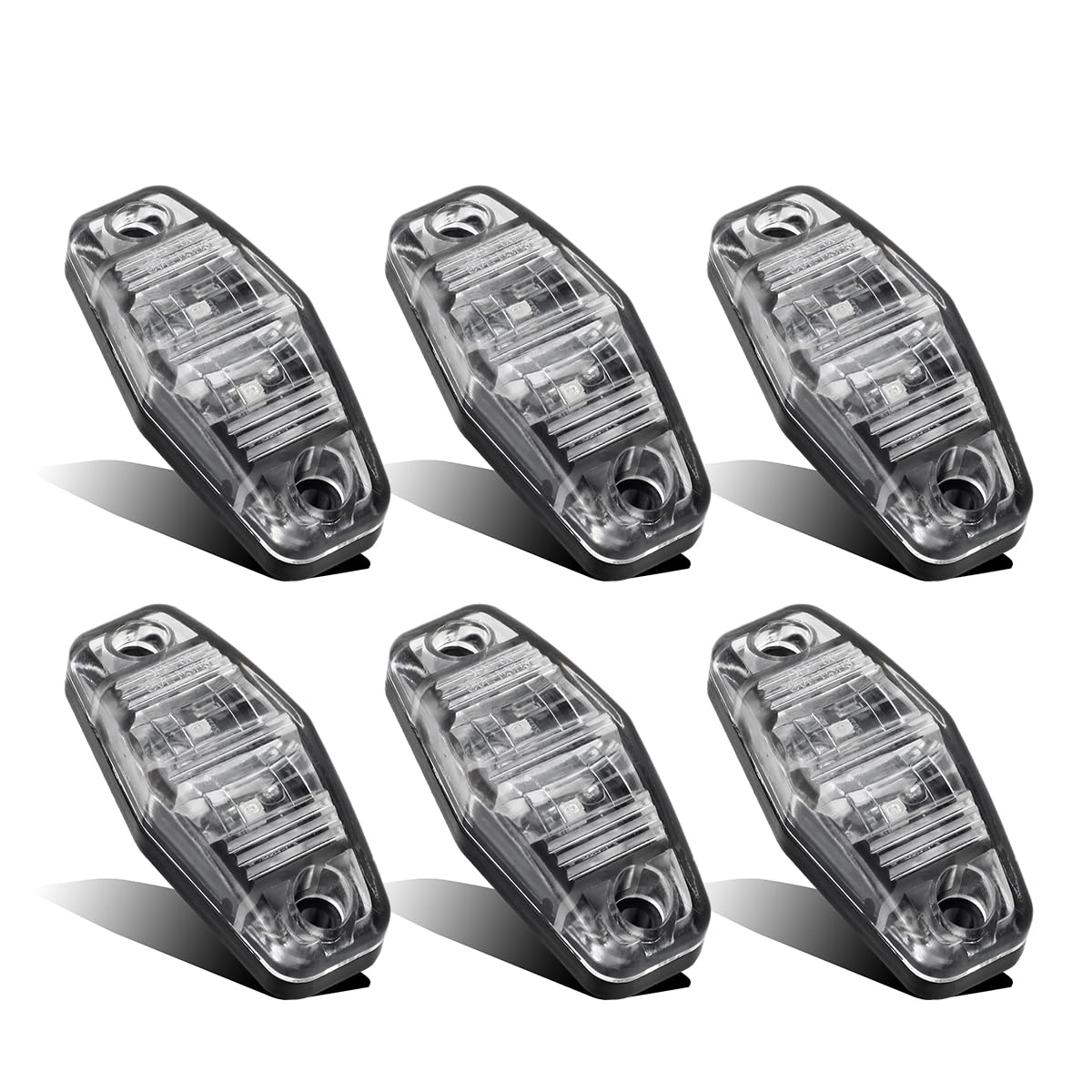 Partsam mini oval LED light amber side marker for trailers and trucks.