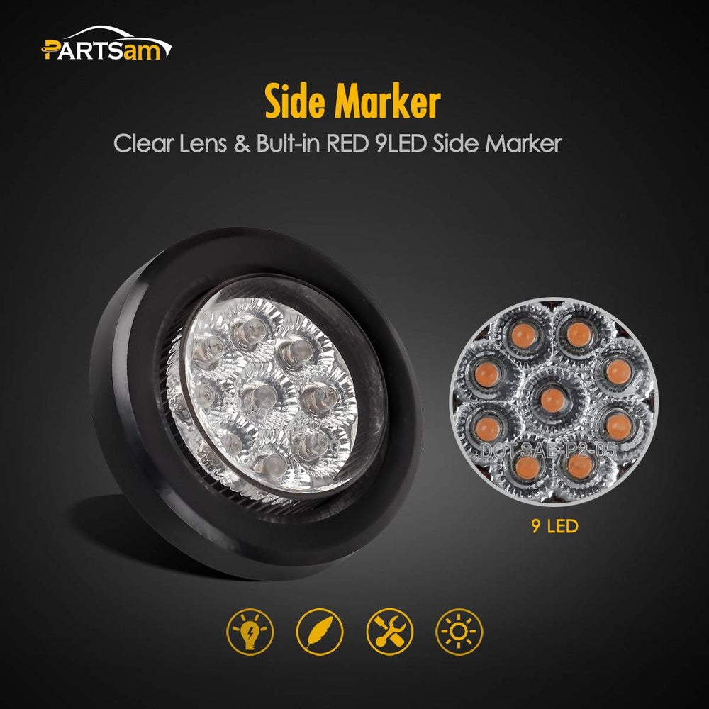 Partsam miro-reflectors deliver bright light using less energy for truck and RV use.