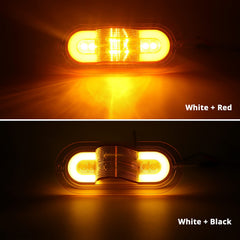 Partsam oval light installed on a trailer showing dual-function lighting for safer night trips.