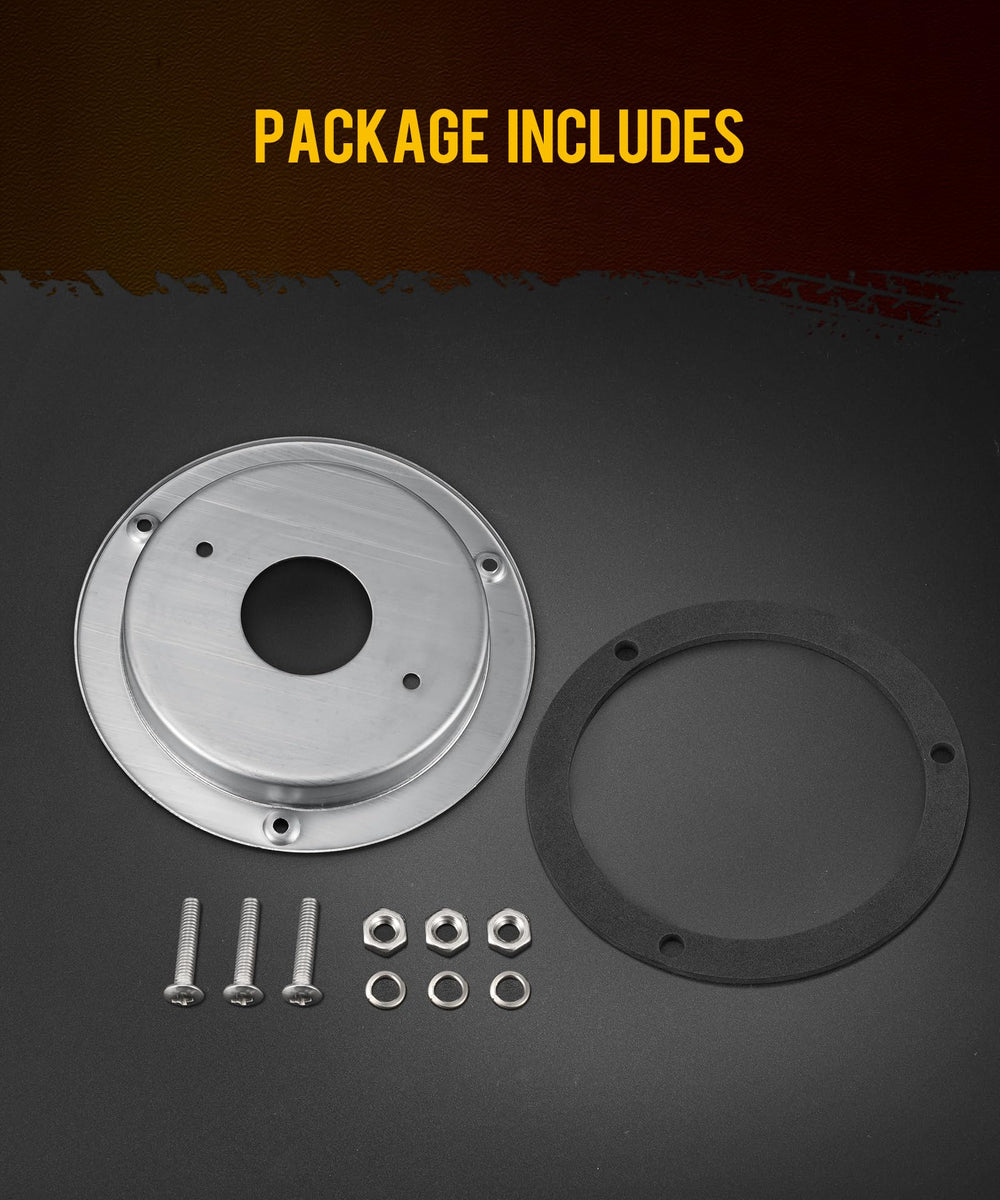 Partsam mounting screws included for straightforward 4-inch light mounting