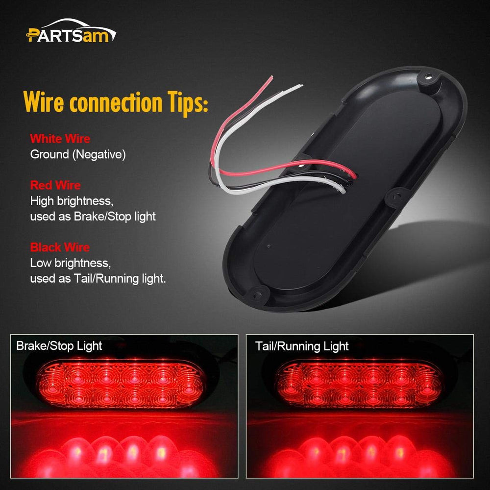 Partsam polycarbonate housing protects the LED lenses in rugged use