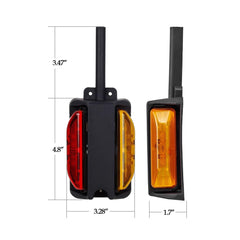 Partsam pre-wired fender clearance light assembly simplifies RH and LH installation.