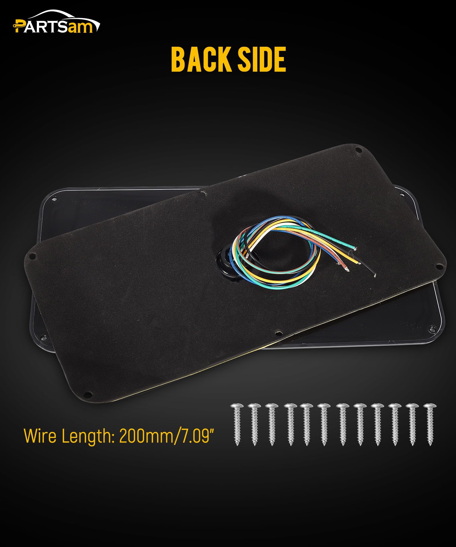 Partsam vertical mounting trailer light with included gasket and screws.