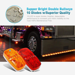 Partsam rectangular surface-mount marker light for campers and trucks.