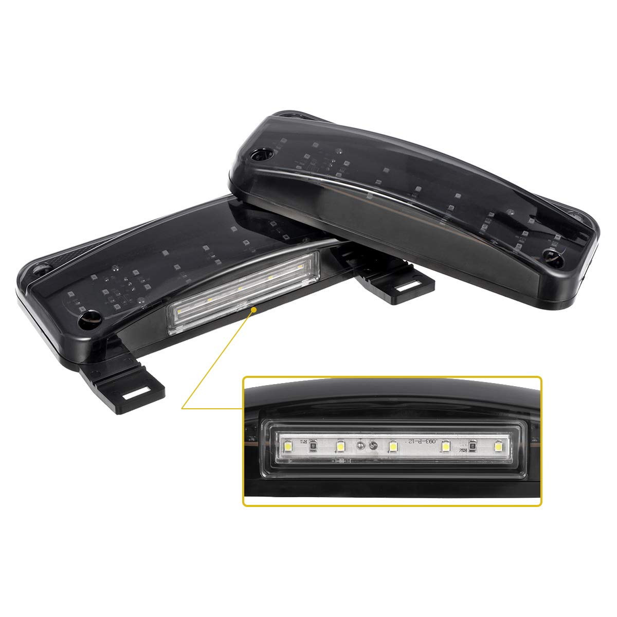Partsam red LED tail light right side enhances trailer signaling