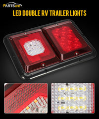 Partsam red stop-tail-turn lens for improved signaling on the road.