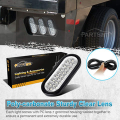 Partsam rubber grommet with 3-prong wiring for secure mounting.