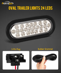 Partsam rubber grommet oval light provides a waterproof seal for trailers and trucks.