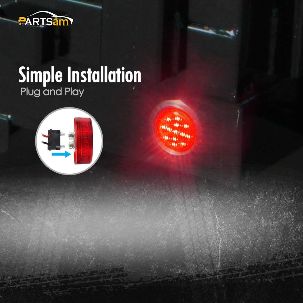 Partsam sealed waterproof LED light withstands outdoor trailer conditions.