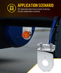 Partsam stainless steel frame bracket provides durable, rust-resistant mounting for semi-trucks.