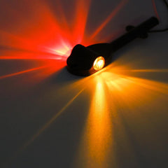 Partsam red rear light enhances rear visibility for safe backing.