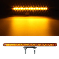 Partsam double-face trailer light bar with front amber and rear red signals.