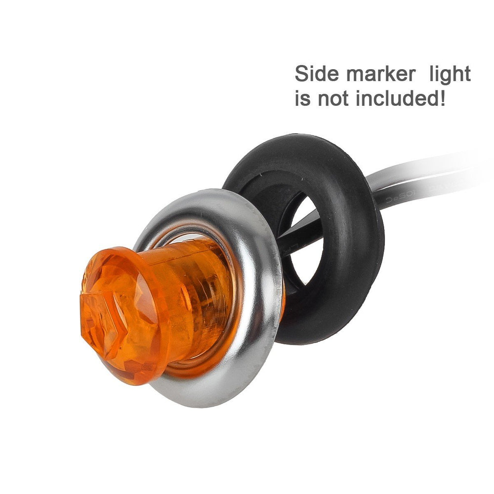 Partsam chrome bezel universal fit for 3/4-inch round lights.