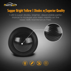Partsam two-wire design simplifies mounting on flat panels.