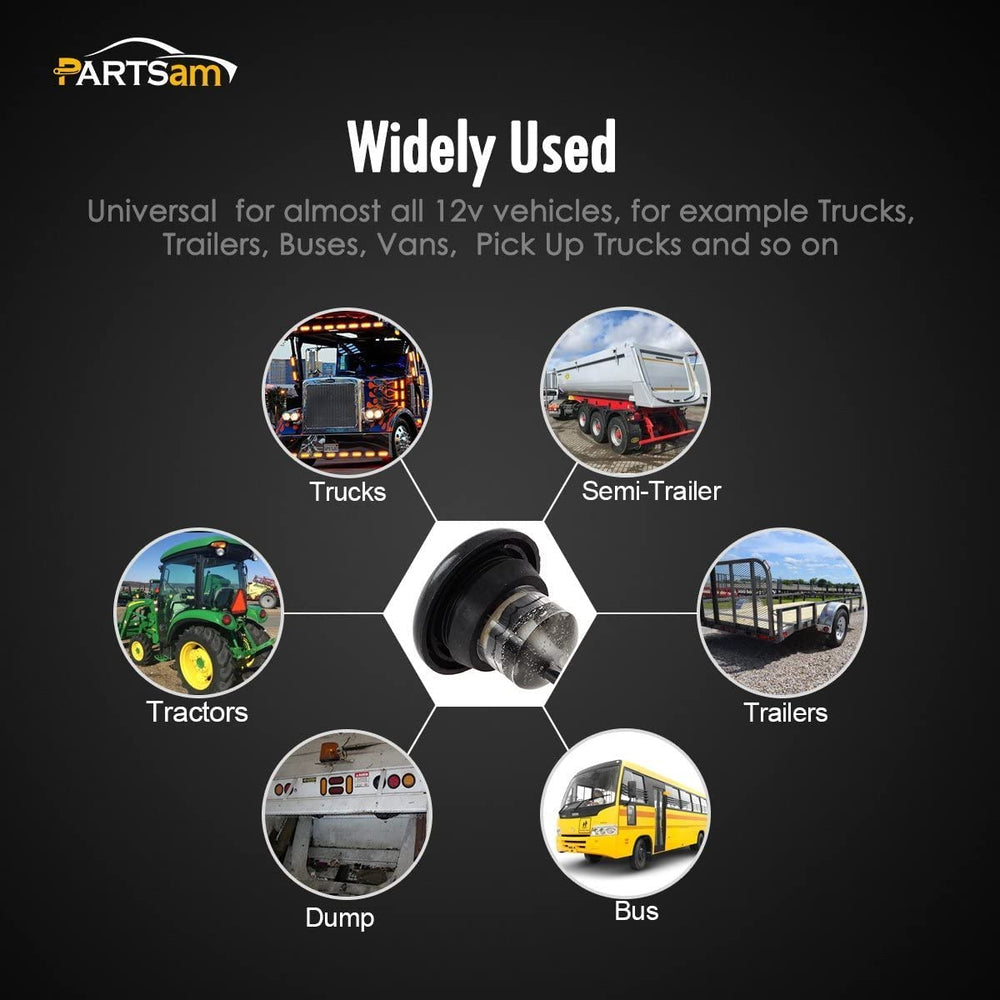 Partsam clear lens emits 60 lumens per light for color visibility